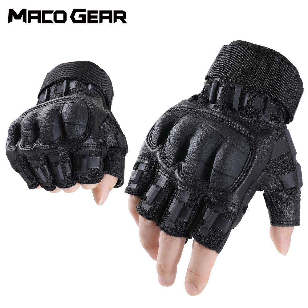 Men'S Fashion Gloves - Men Tactical Half Finger Gloves Outdoor