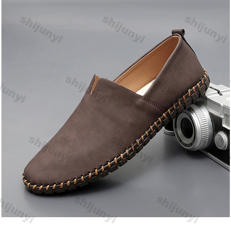 Suede Loafers Men - Men Lightweight Leather Shoes Spring Autumn