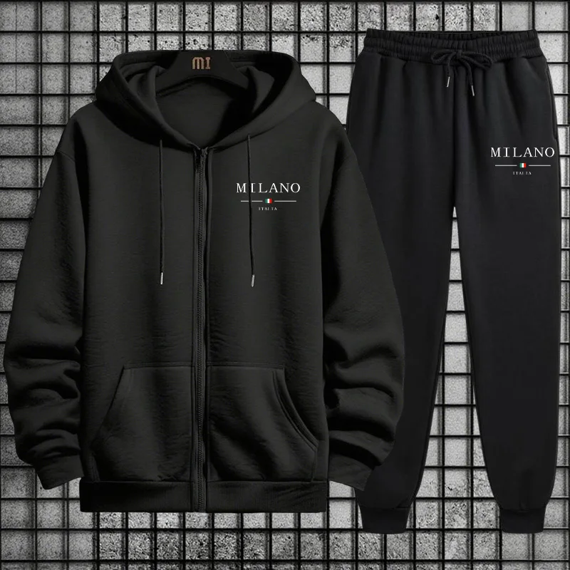 Men'S Fashion For 2026 - Spring 2026 Men's Tracksuit Casual Simple