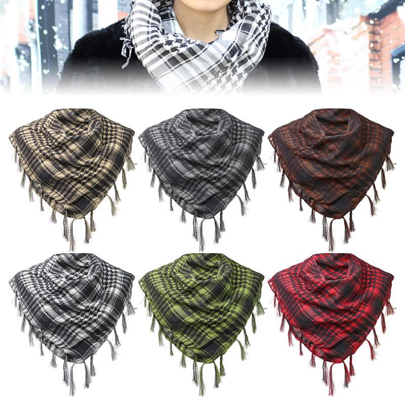 Men'S Fashion Gloves - Houndstooth Scarf Plaid Hijab Bandana Hiking