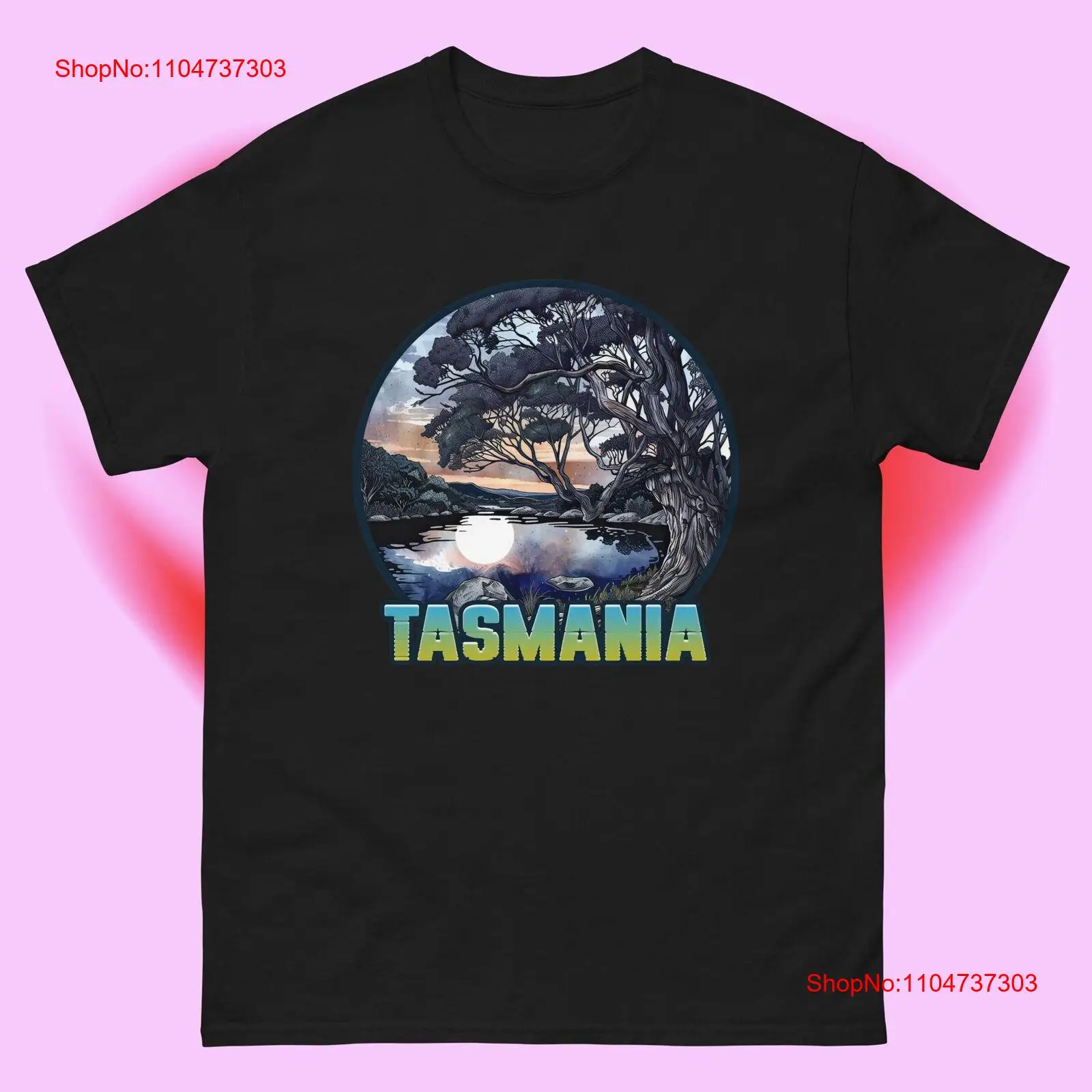 Mens Fashion Australia - Tasmania Australia T Shirt vintage Washed