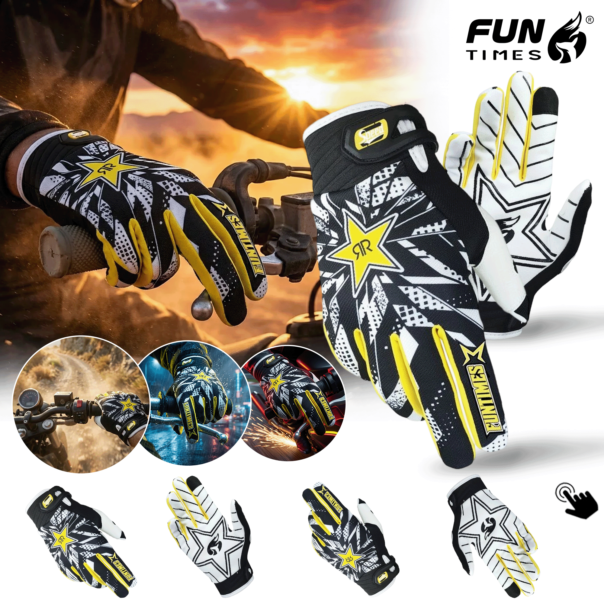 Men'S Fashion Gloves - Funtimes New Outdoor Sports Cycling Gloves