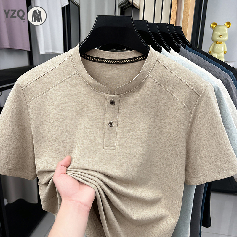 2026 Fashion Men's Henley Neck - Men'S Fashion For 2026 ulasan dan harga