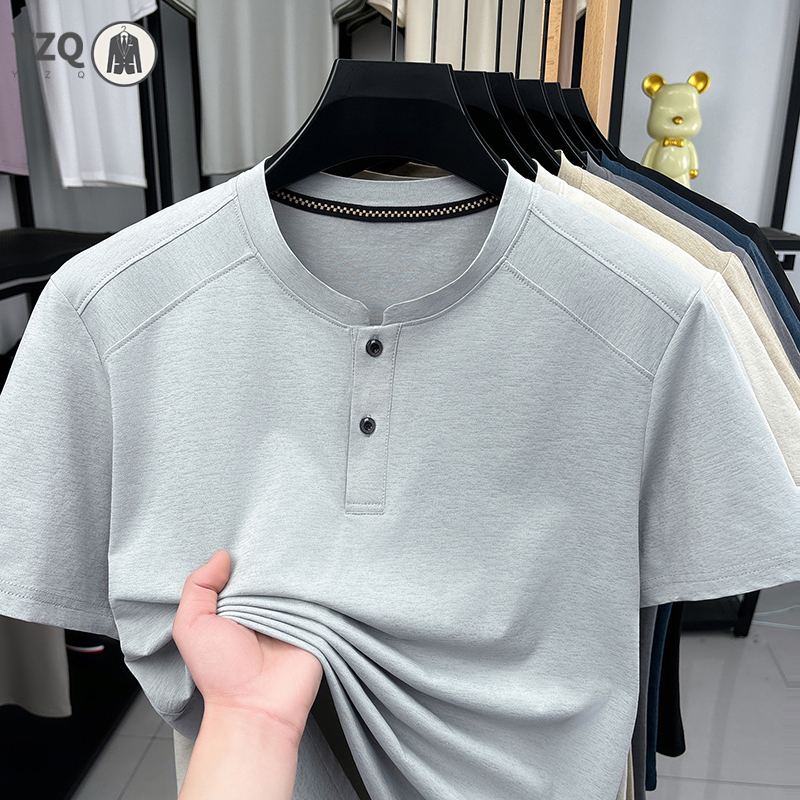 2026 Fashion Men's Henley Neck - Men'S Fashion For 2026 ulasan dan harga