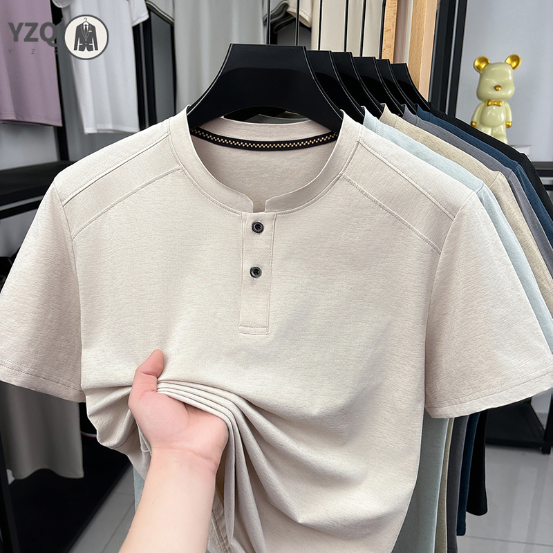2026 Fashion Men's Henley Neck - Men'S Fashion For 2026 ulasan dan harga