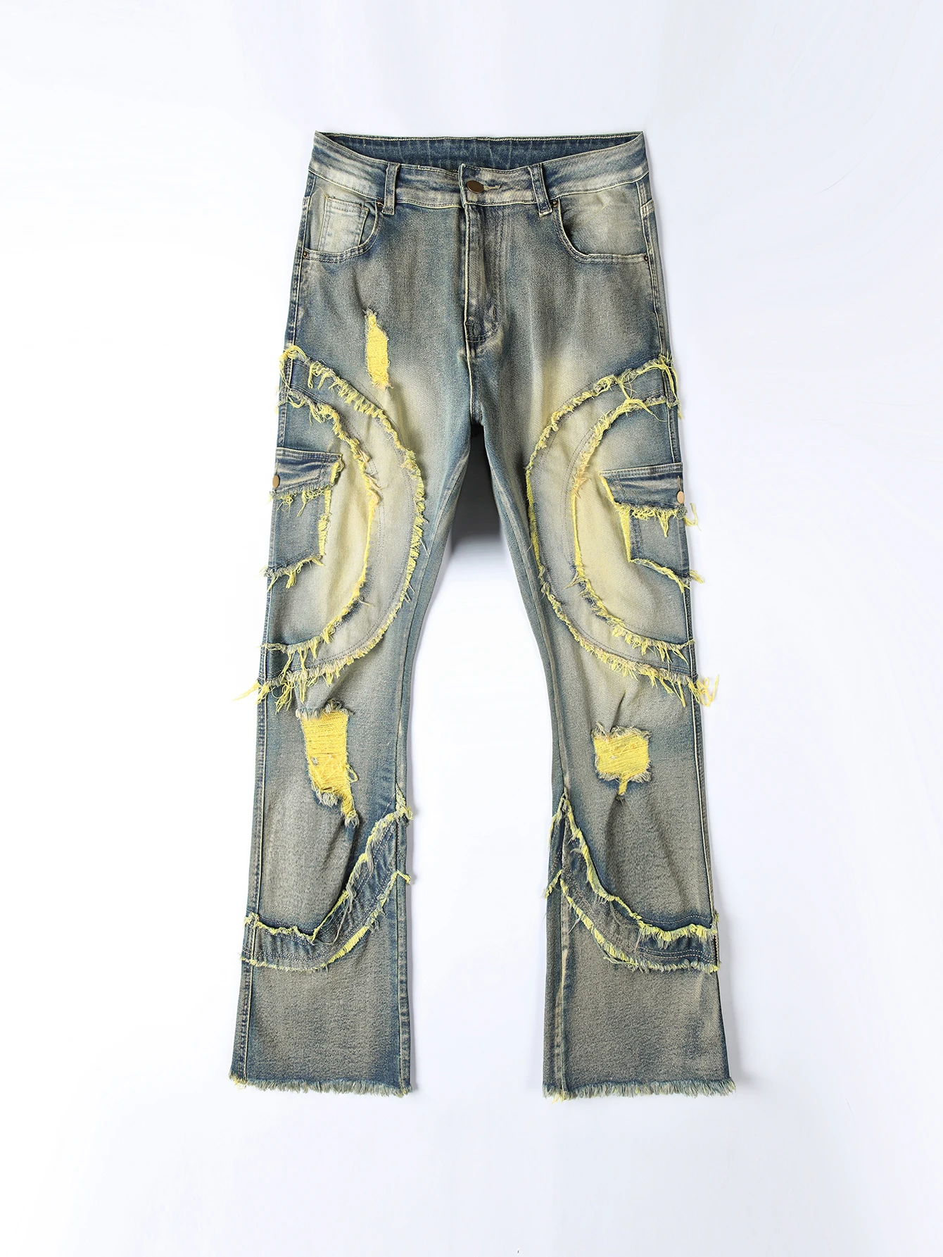 2025 New Men Ripped Stacked Je - Men'S Fashion Jeans 2025 ulasan dan harga