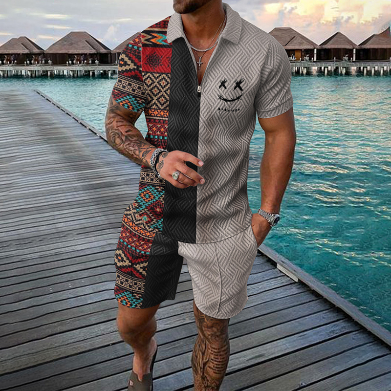 3D Print Nationality Style Men - Mens Fashion Workwear ulasan dan harga