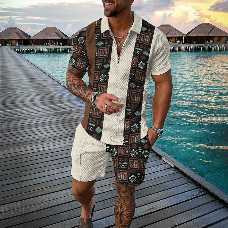 3D Print Nationality Style Men - Mens Fashion Workwear ulasan dan harga