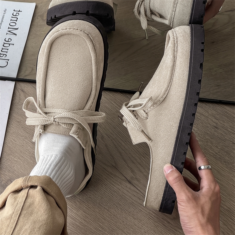 Fashion Men Half Slippers Sued - Suede Loafers Men ulasan dan harga