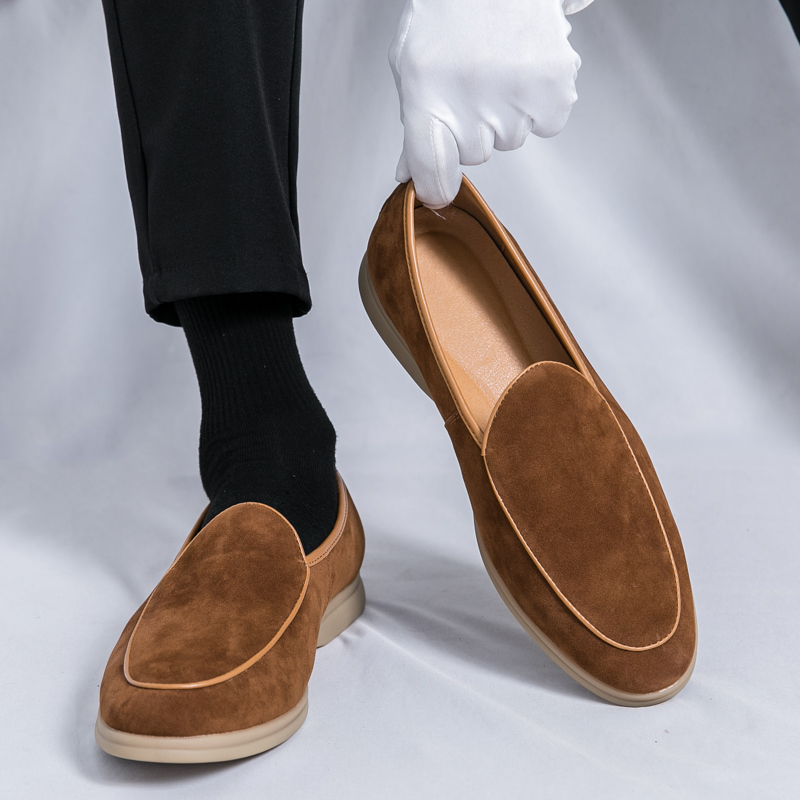 Fashion Men Luxury Brand Loafe - Suede Loafers Men ulasan dan harga