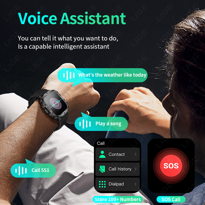 LIGE 2026 Men's Smart Watch Mi - Men'S Fashion Week 2026 ulasan dan harga