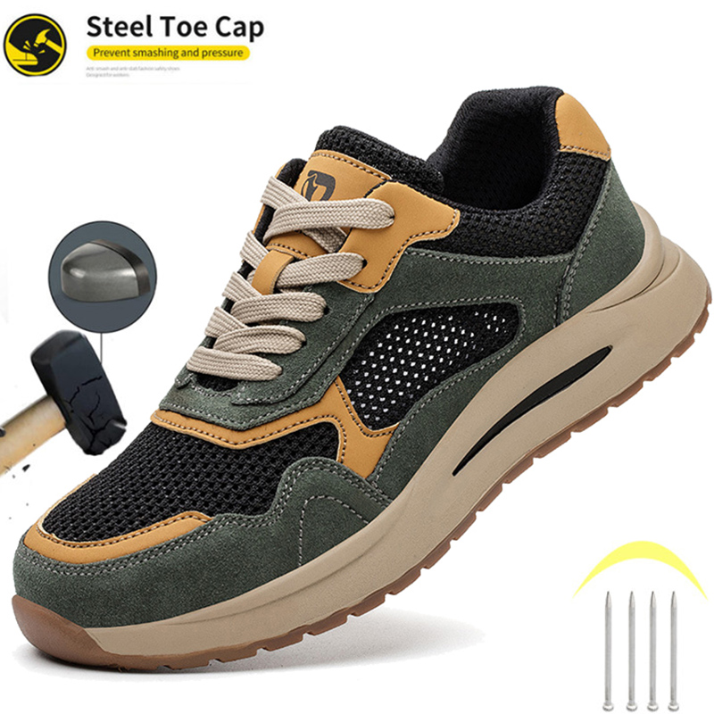 Men's Protective Shoes Steel T - Mens Fashion Workwear ulasan dan harga