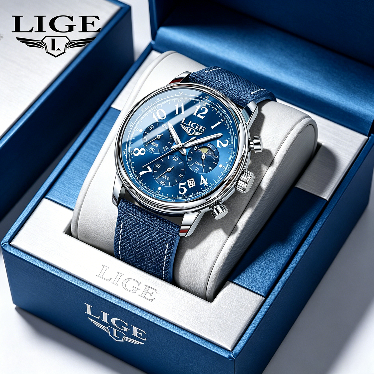 LIGE 2026 New Luxury Men's Wat - Men'S Fashion Week 2026 ulasan dan harga