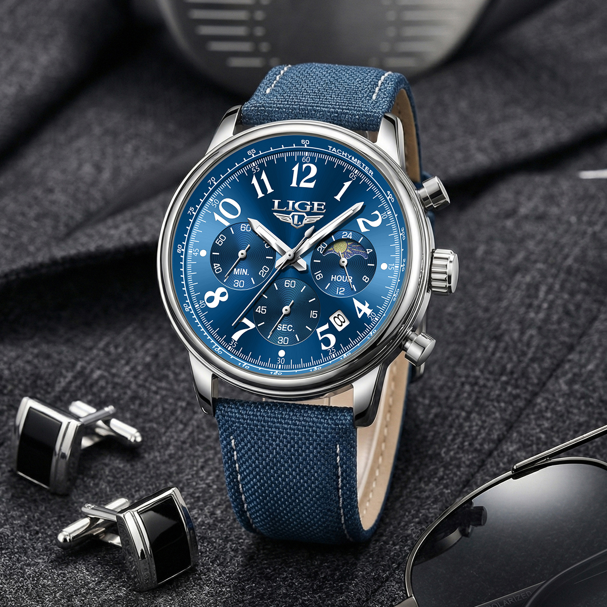 LIGE 2026 New Luxury Men's Wat - Men'S Fashion Week 2026 ulasan dan harga