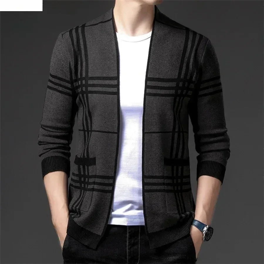 Men's Fashion Knitted Cardigan - Mens Fashion Blazer ulasan dan harga