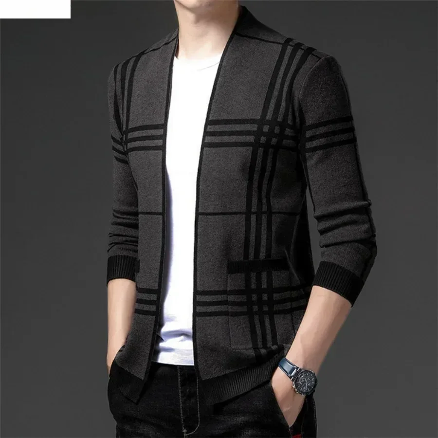 Men's Fashion Knitted Cardigan - Mens Fashion Blazer ulasan dan harga