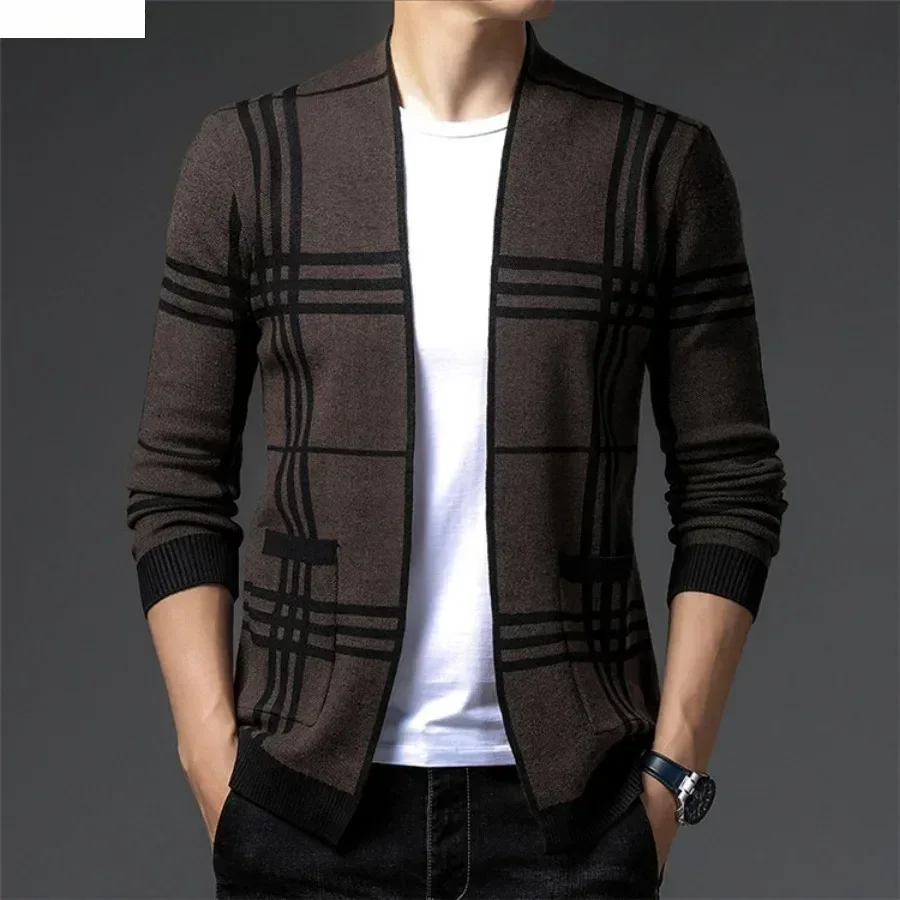 Men's Fashion Knitted Cardigan - Mens Fashion Blazer ulasan dan harga