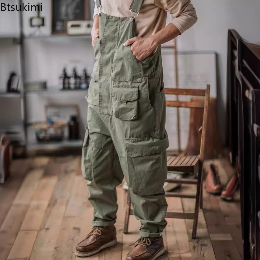 2026 Men's Retro Cotton Relaxe - Men'S Fashion Overalls ulasan dan harga