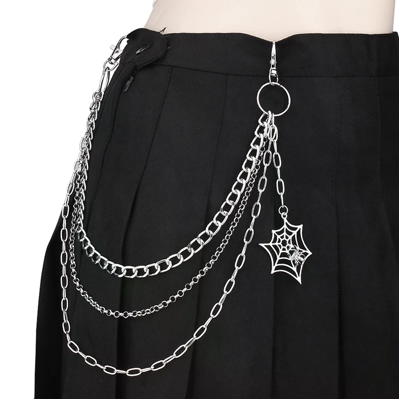 Fashion Punk Metal Pants Chain - Men'S Fashion Overalls ulasan dan harga