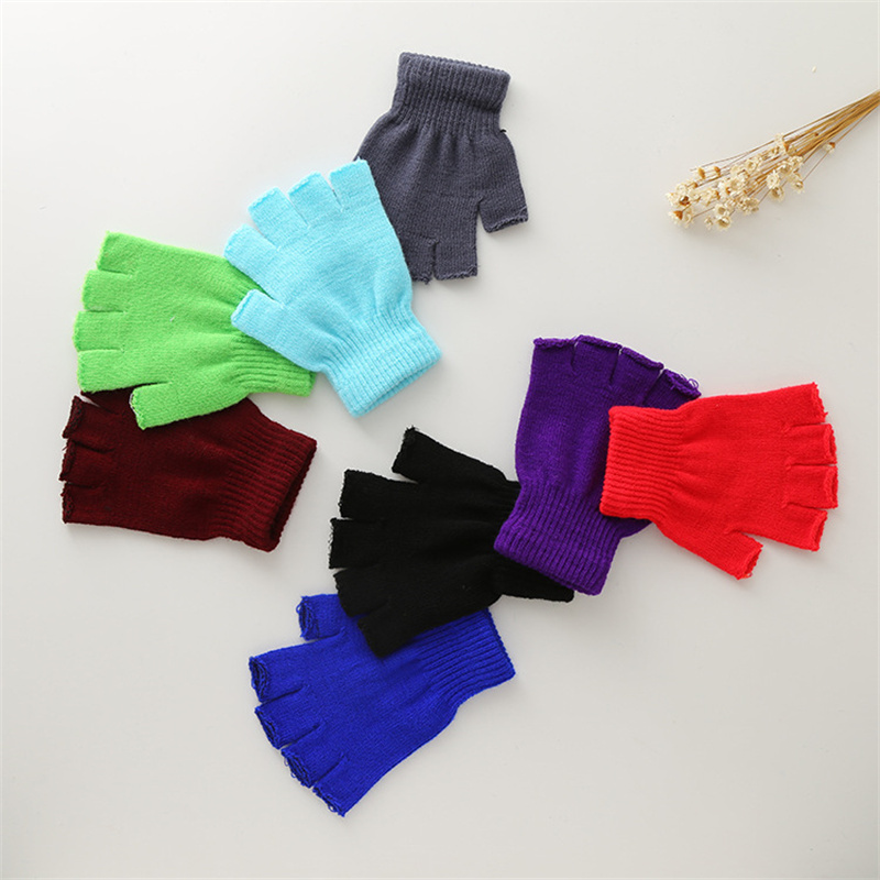 1Pair Unisex Black Half Finger - Men'S Fashion Gloves ulasan dan harga