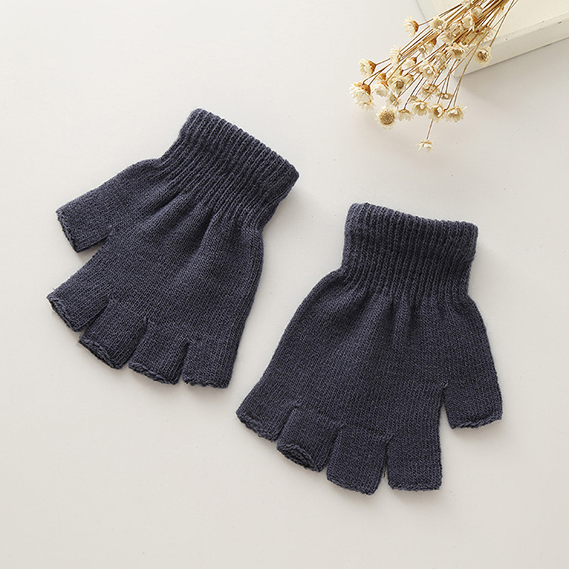 1Pair Unisex Black Half Finger - Men'S Fashion Gloves ulasan dan harga