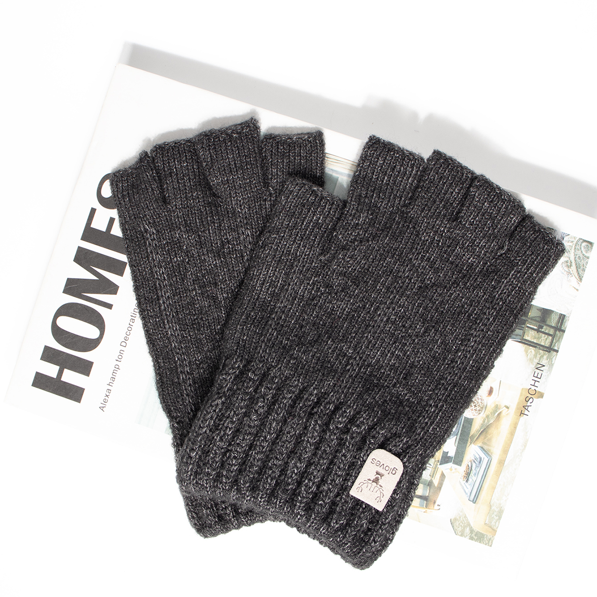 Fashion Knitted Half finger gl - Men'S Fashion Gloves ulasan dan harga