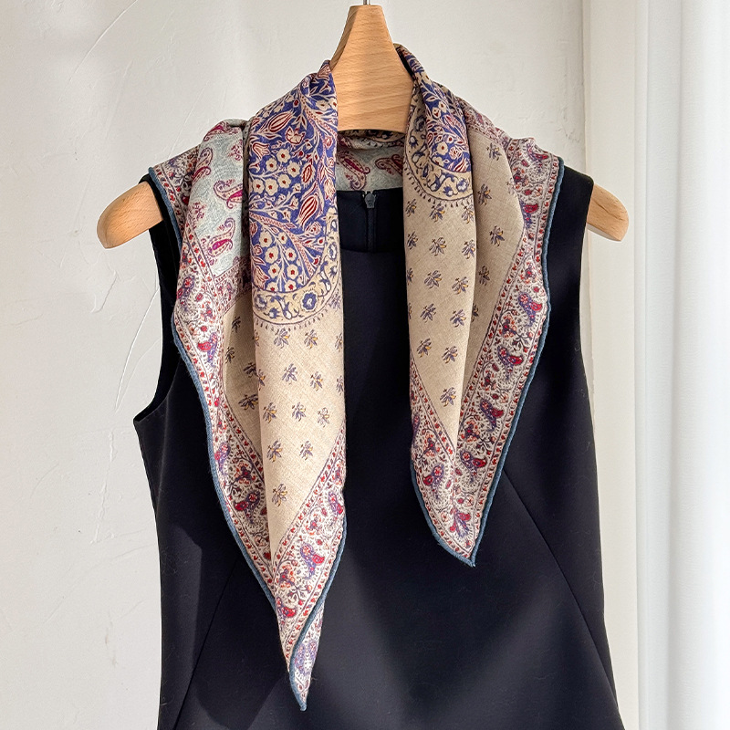 70% wool 30% Real Silk Scarf f - Men Scarf Wool ulasan dan harga