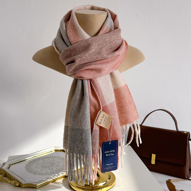 Winter 100% Merino Wool Scarf  - Men Scarf Wool ulasan dan harga
