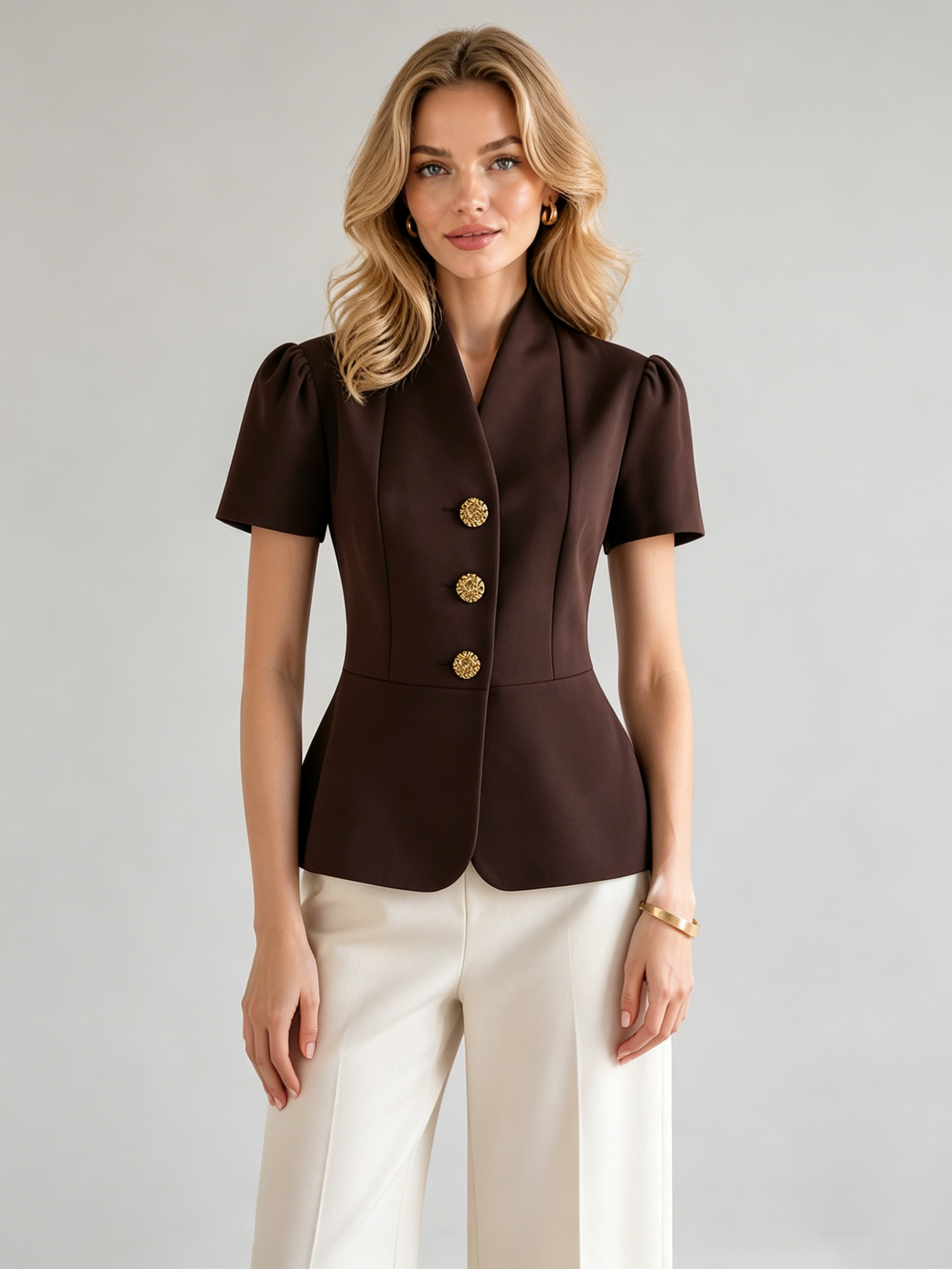 LIMO V-Neck Short Sleeve Blaze - Mens Fashion Blazer ulasan dan harga
