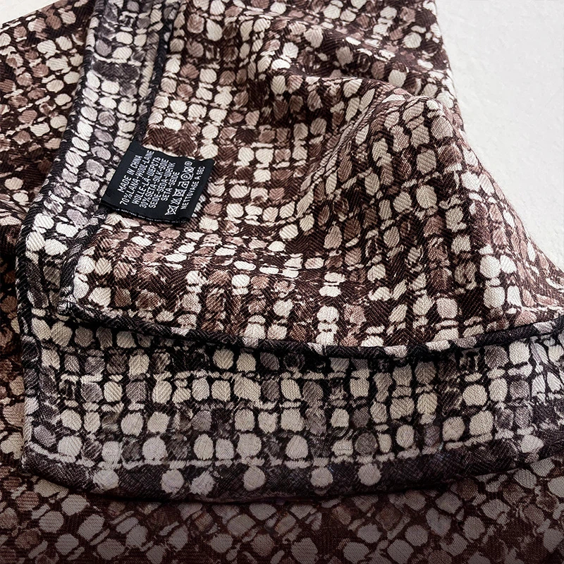 70% Wool 30% Silk Scarves for  - Men Scarf Wool ulasan dan harga