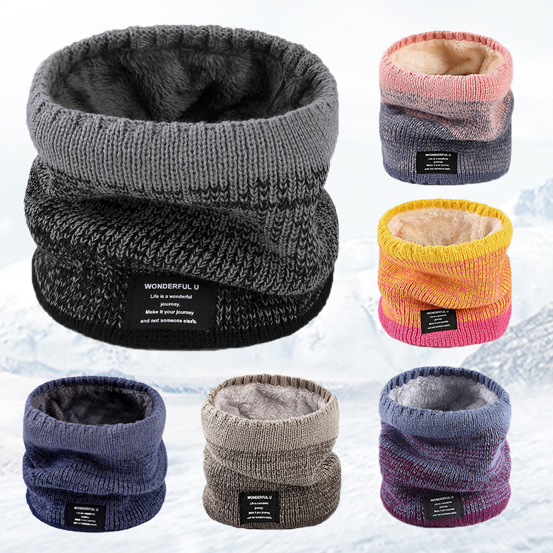 Winter Women Men's Knitted Gra - Men Scarf Wool ulasan dan harga