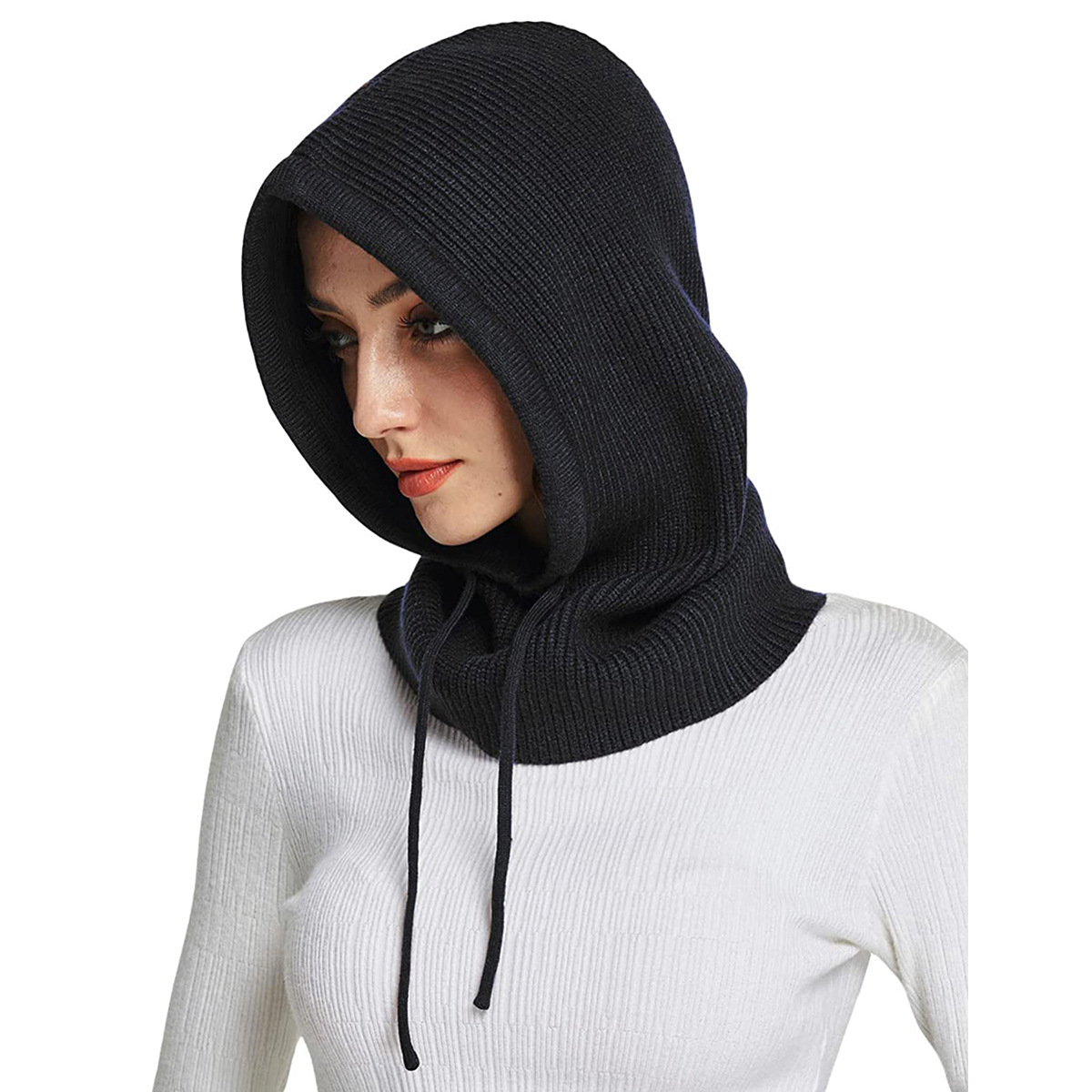 Knitted Wool Balaclava Skullie - Men Scarf Wool ulasan dan harga