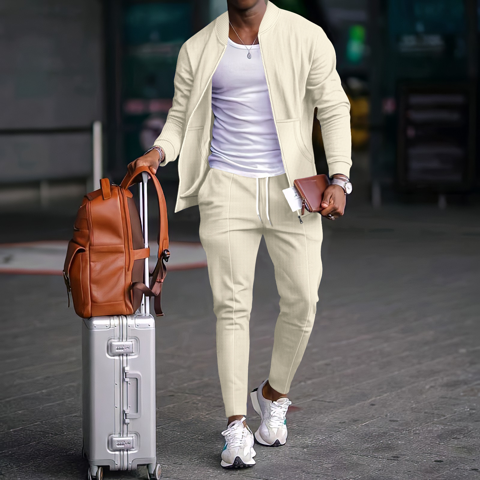 Men's Casual Blazer Set New Fa - Mens Fashion Blazer ulasan dan harga