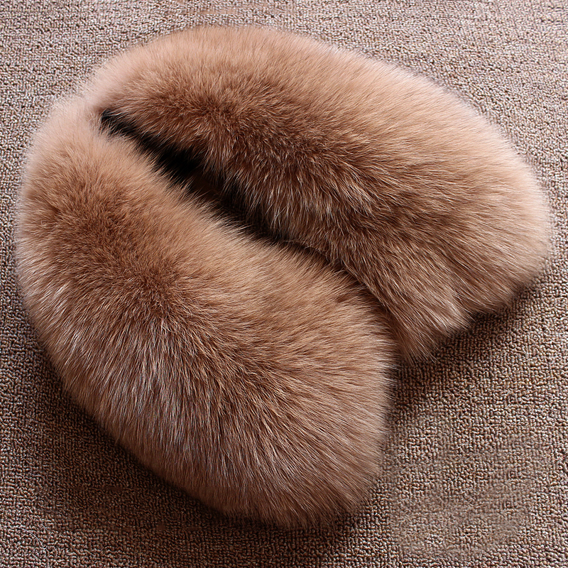 Real wool collar whole fur fox - Men Scarf Wool ulasan dan harga