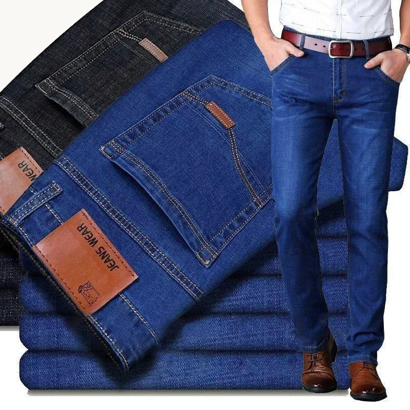 Men Fashion Straight Jeans Men - Men'S Fashion Jeans 2025 ulasan dan harga