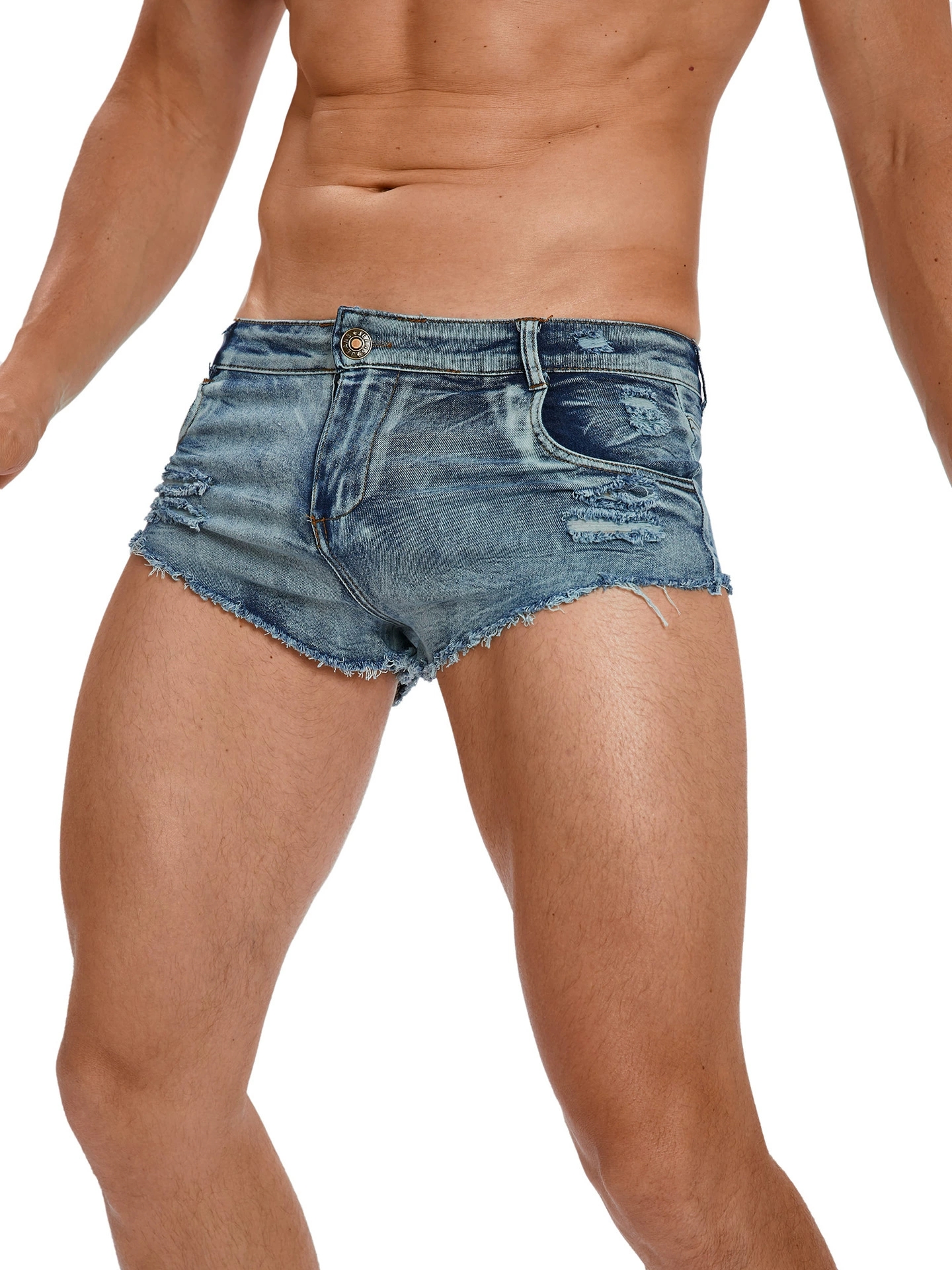 Men's Tight Low Waist Jeans Sh - Men'S Fashion Overalls ulasan dan harga