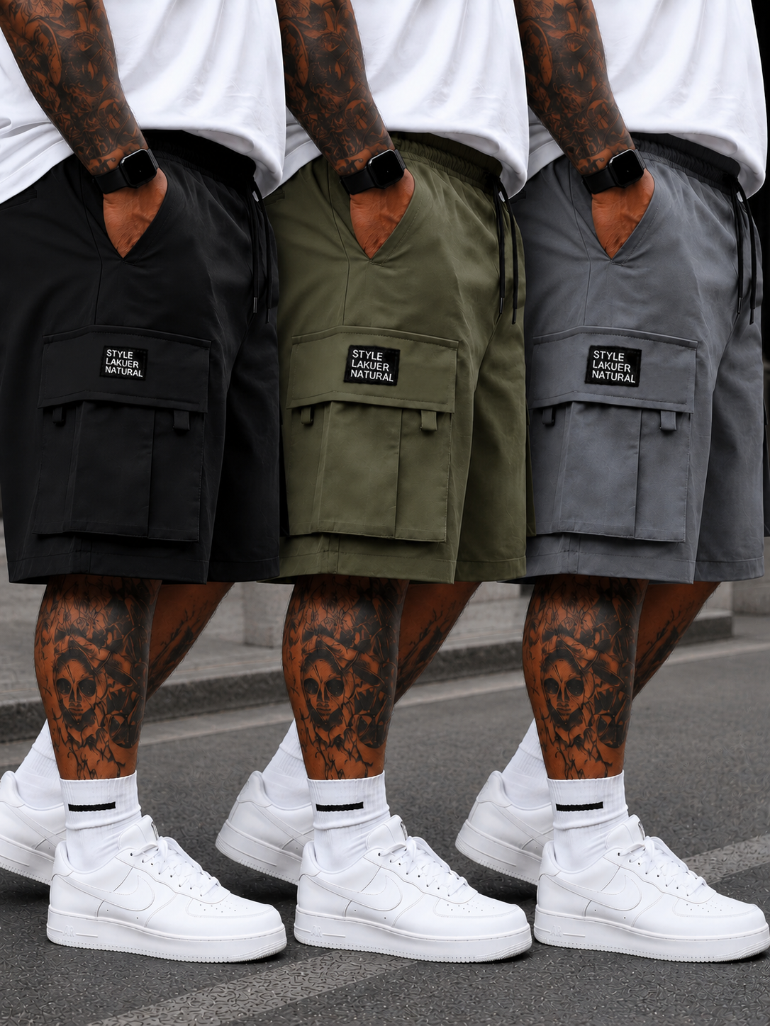 Large Size Men's Casual Solid  - Mens Fashion Workwear ulasan dan harga