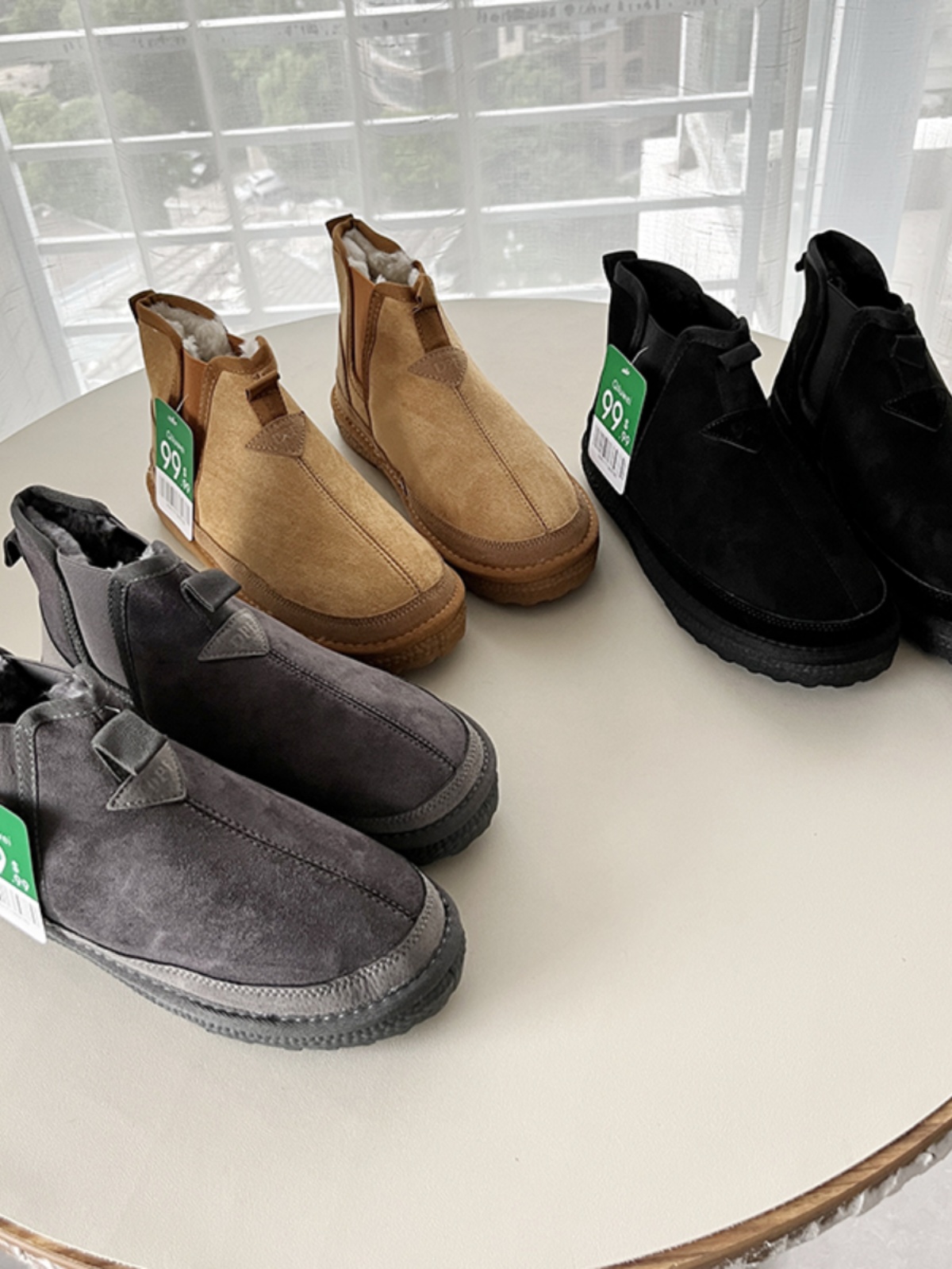 Thickened Fleece Lined Fur Men - Men'S Fashion Line ulasan dan harga