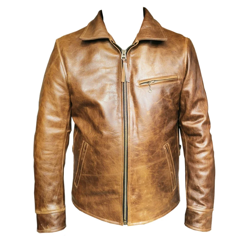 1930S Brown Men Leather Jacket - Mens Fashion In The 1930S ulasan dan harga