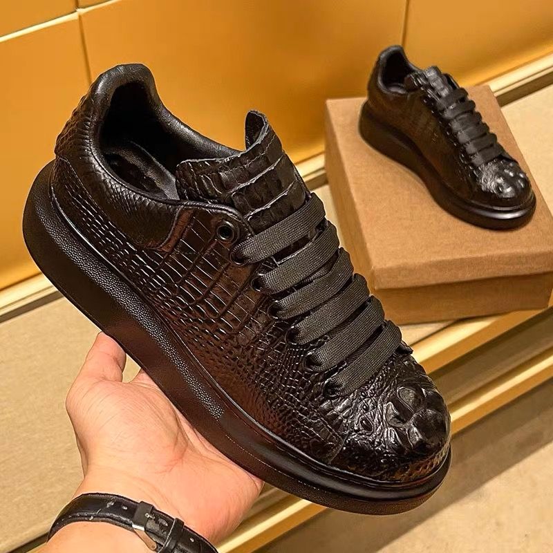 2025 summer crocodile print bl - Suede Loafers Men ulasan dan harga