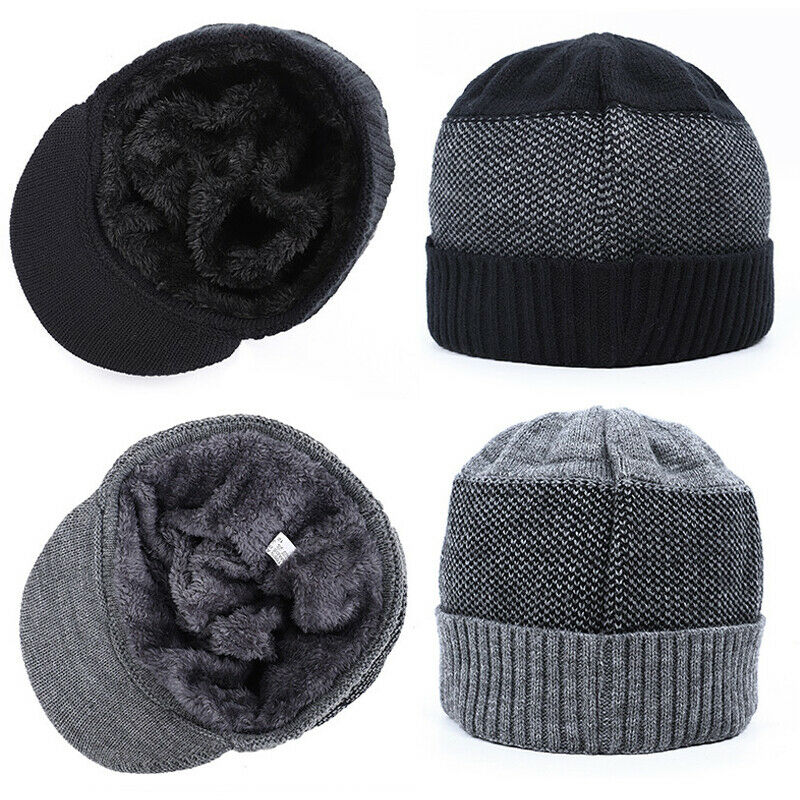 Winter Hat for Men Warm Brimle - Men Scarf Wool ulasan dan harga