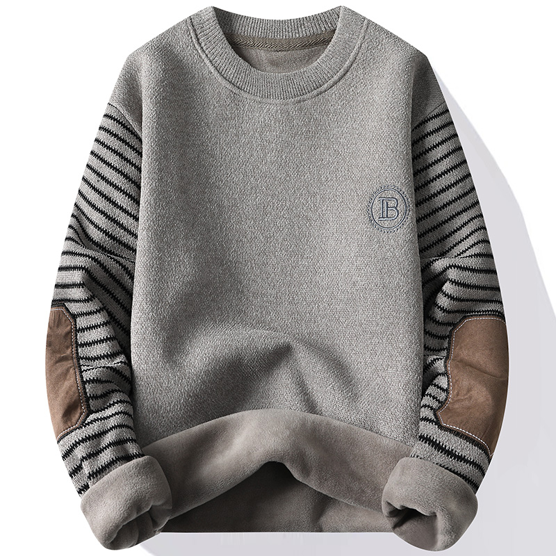 Men's Sweater Patckwork Round  - Men'S Fashion Line ulasan dan harga