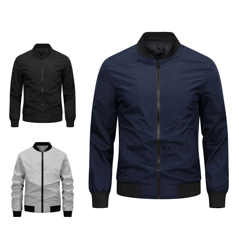 Spring Autumn Men's Casual Jac - Men'S Fashion Light Jacket ulasan dan harga
