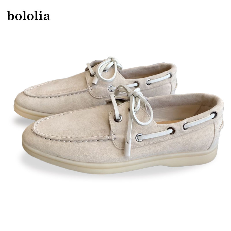 High Quality Genuine Leather F - Suede Loafers Men ulasan dan harga