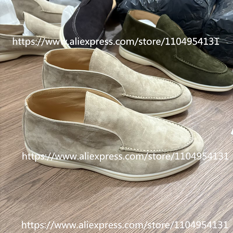 apricot black Loafers Casual B - Suede Loafers Men ulasan dan harga