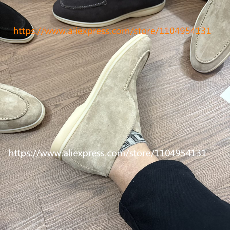 apricot black Loafers Casual B - Suede Loafers Men ulasan dan harga