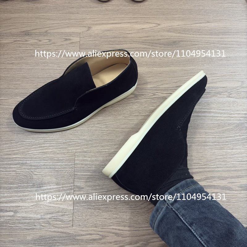 apricot black Loafers Casual B - Suede Loafers Men ulasan dan harga