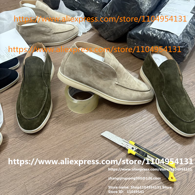 apricot black Loafers Casual B - Suede Loafers Men ulasan dan harga