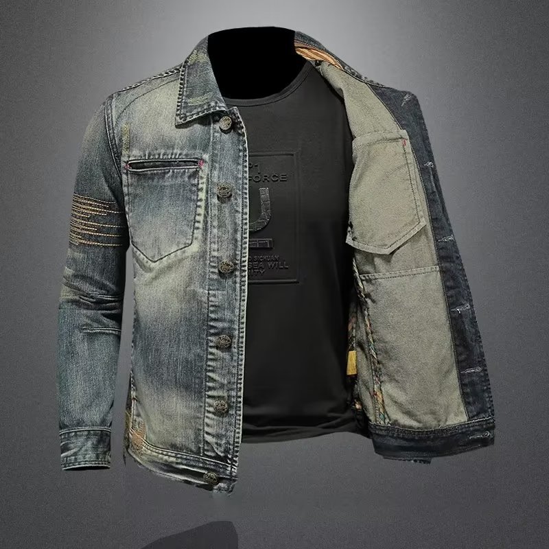 2025 winter denim jacket male  - Men'S Fashion Jeans 2025 ulasan dan harga