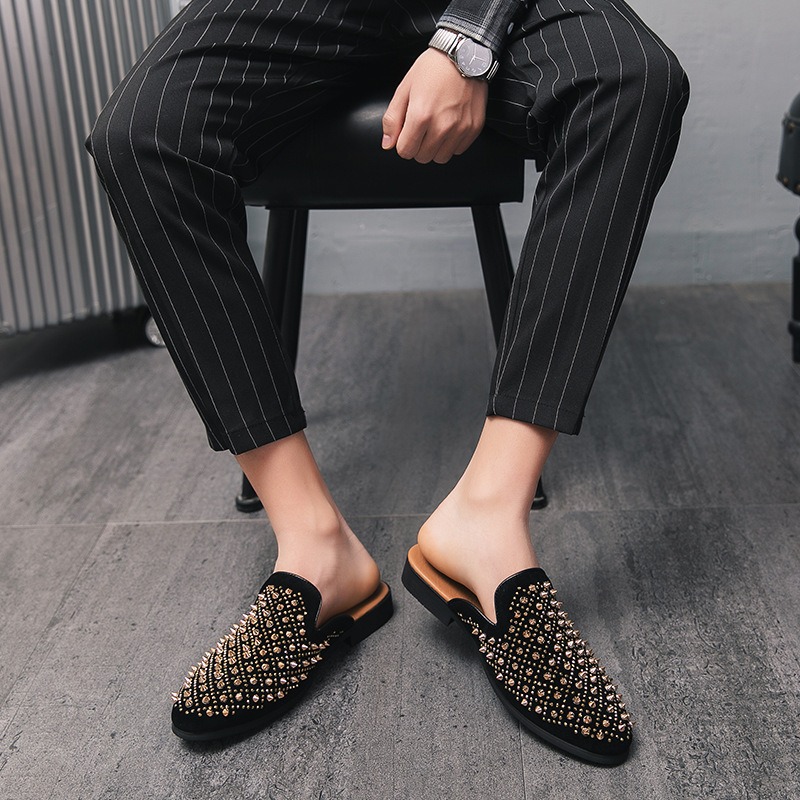 Coiffeur dress mules shoes man - Suede Loafers Men ulasan dan harga